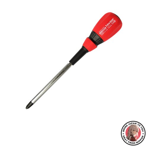 NEW Vessel Vector Normal Screwdriver Large Diameter Grip +3 x 1 from JAPAN