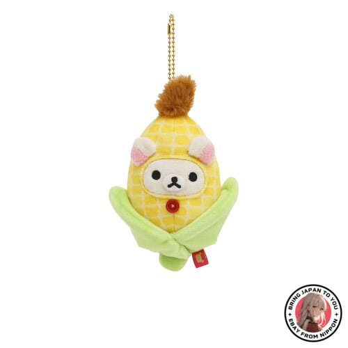 NEW MF90101 Rilakkuma Burasage Plush Corn (Korilakkuma) from JAPAN