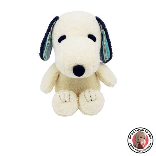 NEW [Nakajima Corporation] Plush toy peanuts mint stripe snoopy from JAPAN