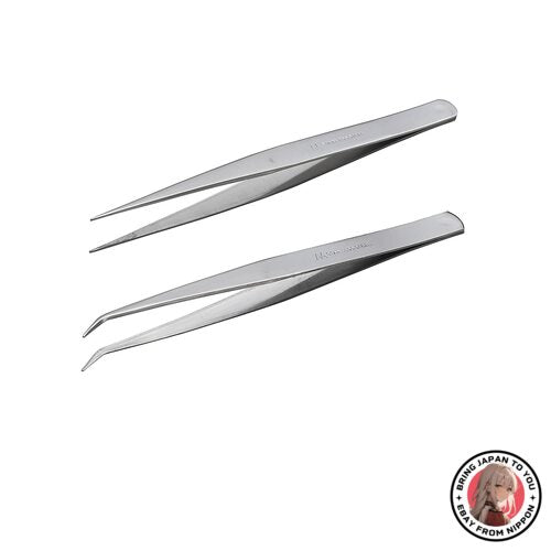 NEW ANEX Tweezers Stainless Steel AA Type 150mm Set of 2 Straig from JAPAN