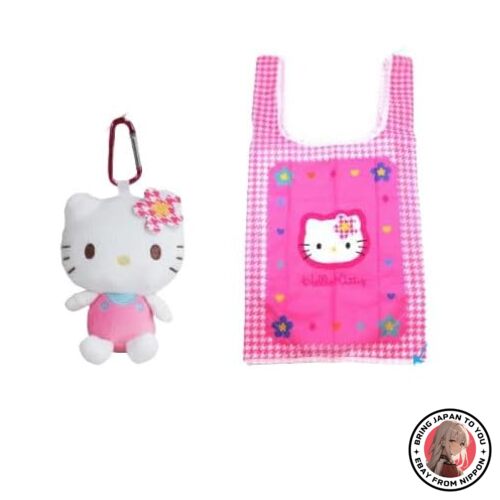 NEW Nakajima Corporation Plush Eco Bag Kao Hana Hello Kitty 193 from JAPAN