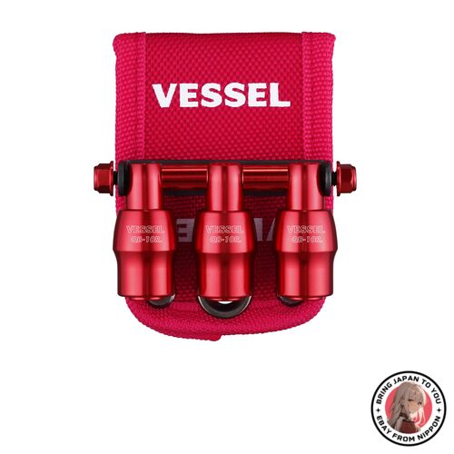 NEW Vessel QB-10B3RR Limited Quick Catcher 3 Row Holder  Red from JAPAN