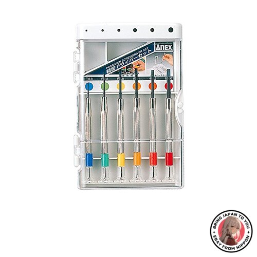 NEW Gym (anex) Precision Screwdriver Set Slotted 6 Pairs No. 70 from JAPAN