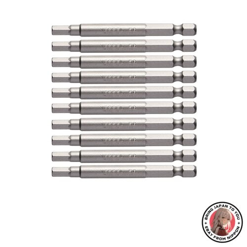 NEW Vessel Hex Bit Hex Socket Bolt for Screws  0.2 x 3.0 inches from JAPAN