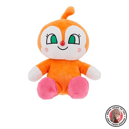 NEW Anpanman Futari Smile Plush Migiri M -Dokin -chan from JAPAN