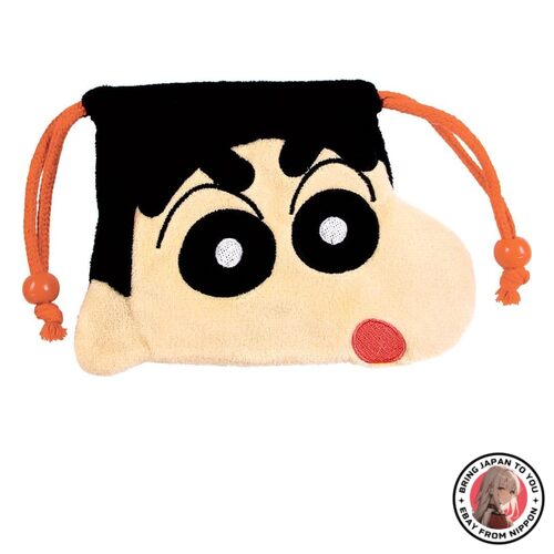 NEW T's Factory Crayon Shin-chan Mini Plush Drawstring Bag Shin from JAPAN