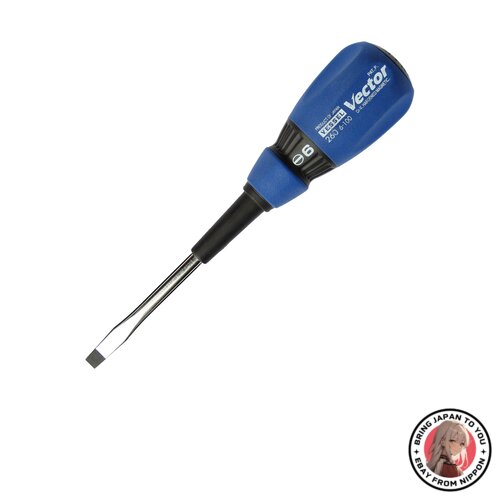 NEW Vessel (Vessel) Vector Normal Screwdriver Slotted 6 X 100 N from JAPAN