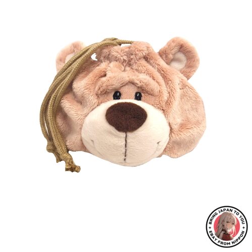 NEW NICI (Niki) Bear Figure Face Pouch Germany Plush Gift Face  from JAPAN