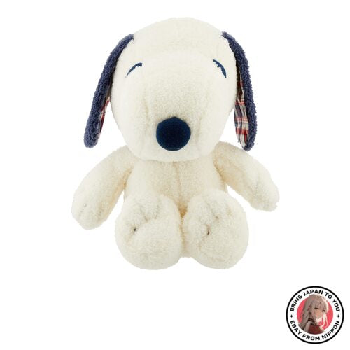 NEW Nakajima Corporation Blueberry Check Snoopy M Plush 172969- from JAPAN