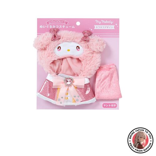 NEW SANRIO Plush Costume Enjoy Idol Sparkly My Melody Doll Acce from JAPAN