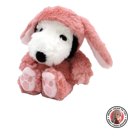 NEW Nakajima Corporation 166883-22 Snoopy Drop Ear Bunny  Pink from JAPAN