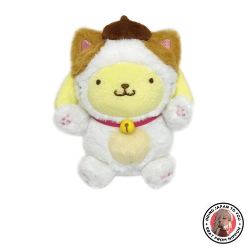 NEW Keikan Panny Sanrio Happy CAT Sitting Plush 2 Pompom Puddin from JAPAN