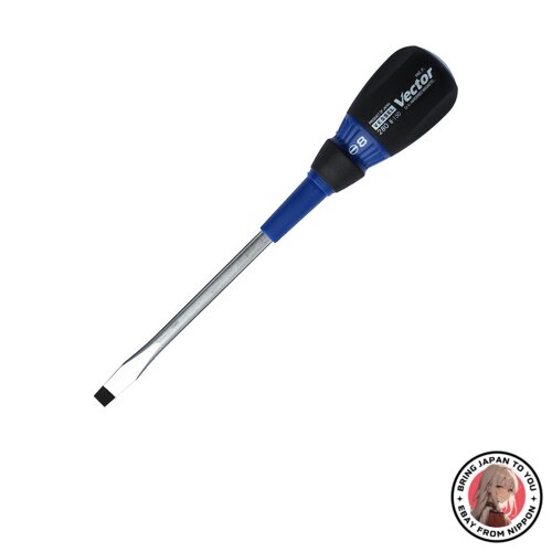 NEW VESSEL Vector Tang-Thru screwdriver (-8 x 150) [No.B-280] ( from JAPAN