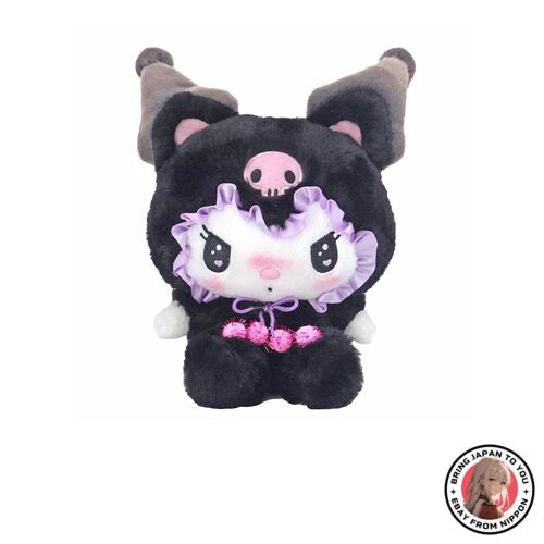 NEW Nakajima Corporation Kuromi Black Cat Plush Toy S 201744-24 from JAPAN